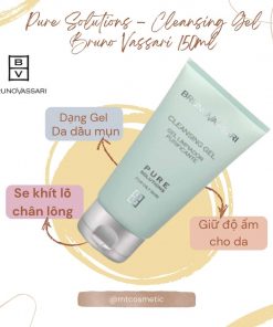 Sữa Rửa Mặt Dạng Gel Bruno Vassari Pure Solutions Cleansing Gel Cho Da Dầu Mụn 150ml