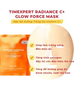 Mặt Nạ Germaine De Capuccini Timexpert C+ Radiance Glow Force Mask Vitamin C Làm Sáng Da - 1 Miếng