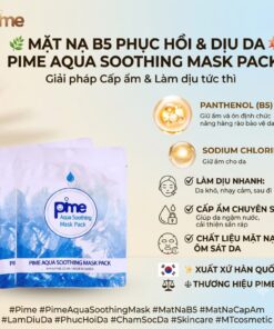Mặt Nạ Pime Aqua Soothing Mask Pack Làm Dịu, Cấp Ẩm Sau Chăm Sóc Da - 1 Miếng